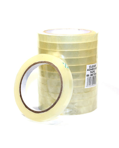 Klar tape 12 mm, 12 ruller