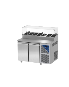 SNACK 700 garnityrbenk med glass, 2 dører