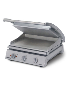 Roband pressgrill 8 slices, flat topp-/bunnplate