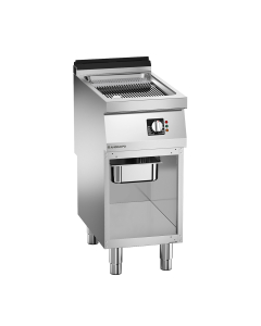 Icon7000 flatgrill med understell og rillet kromplate