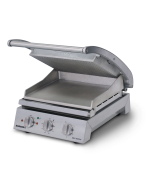 Roband pressgrill 6 slices, rillet topplate/flat bunnplate