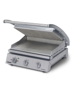 Roband pressgrill 8 slices, rillet topplate/flat bunnplate