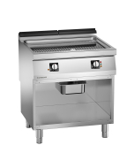 Icon7000 flatgrill med understell og rillet kromplate